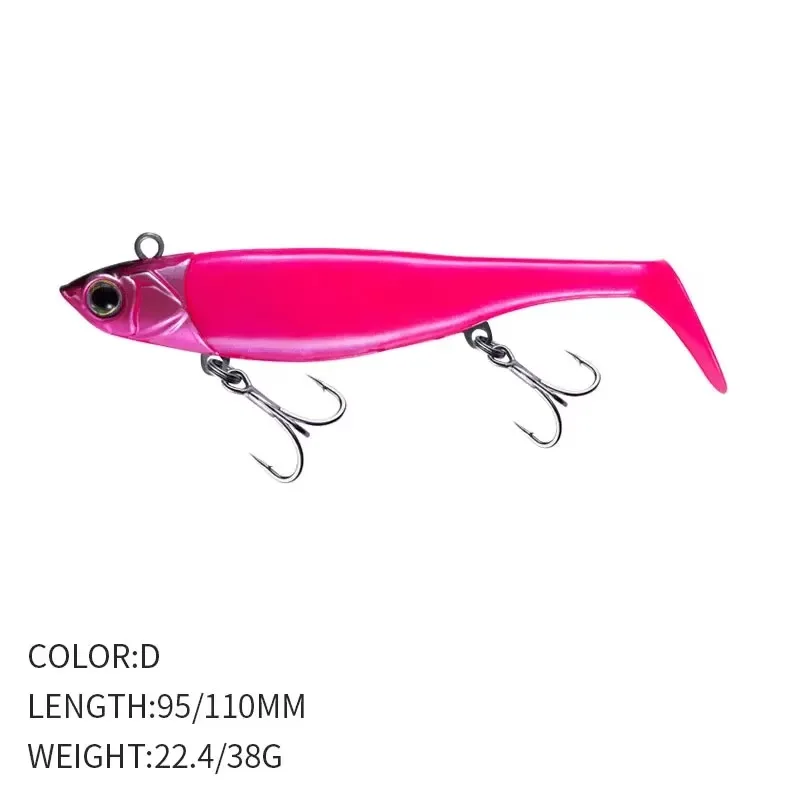 9.5cm/22.4g 11cm/38g Fishing Leurre Souple Artificial Silicone Accessories Lure Soft Lure Jig Bait Pesca Accesorios Mar Tackle