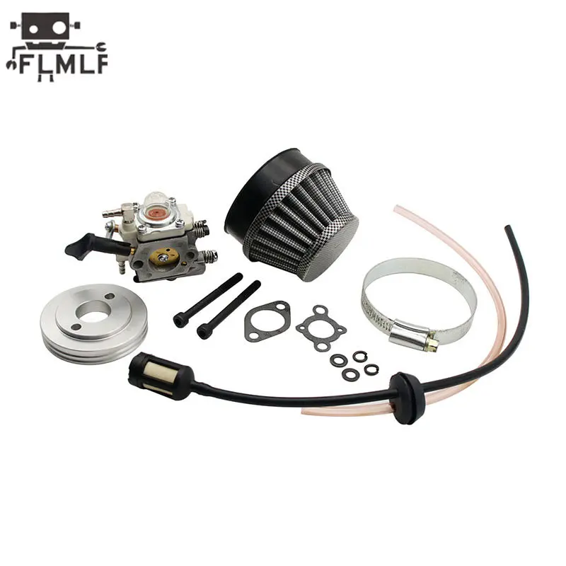 Rc Car Air Filter + Carburetor + Fuel Pipe of 23CC~58CC Engine for 1/5 Hpi Rofun Km Rovan LT Baja FG ZENOAH CY RCMK GoPed Redcat