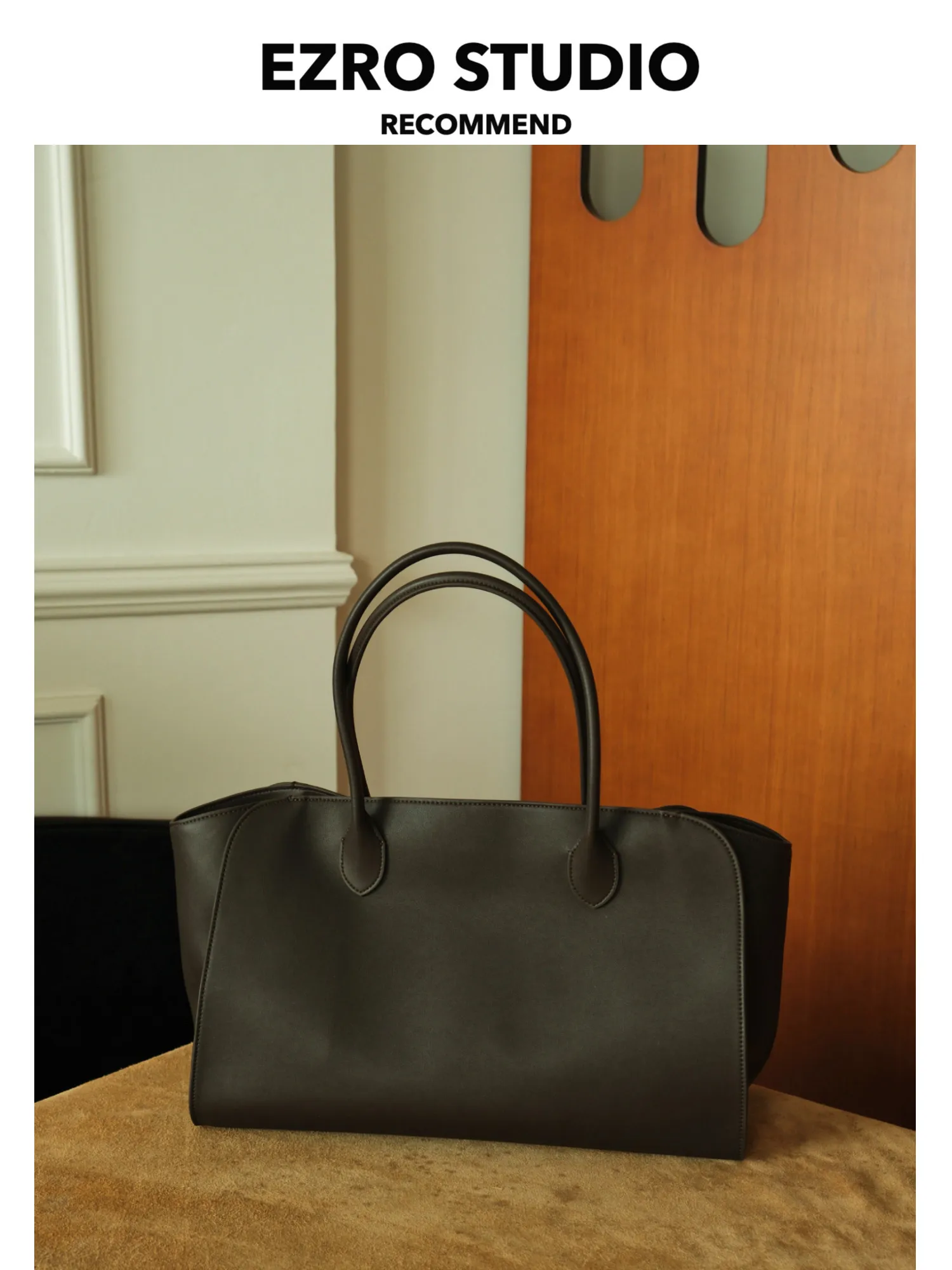 

EZRO Luxury Soft Leather Tote Bag Large Capaci Cowhide Handbag Women's Faion Briti Sle Casual oulder Bag Handbag