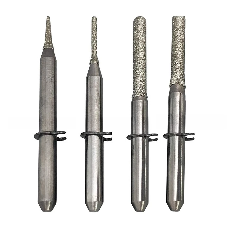 Dental High Quality Glass Ceramic Milling Burs 3-Handle Milling Cutter Blue Porcelain Cutting Burs Dental Lab Precision Tools