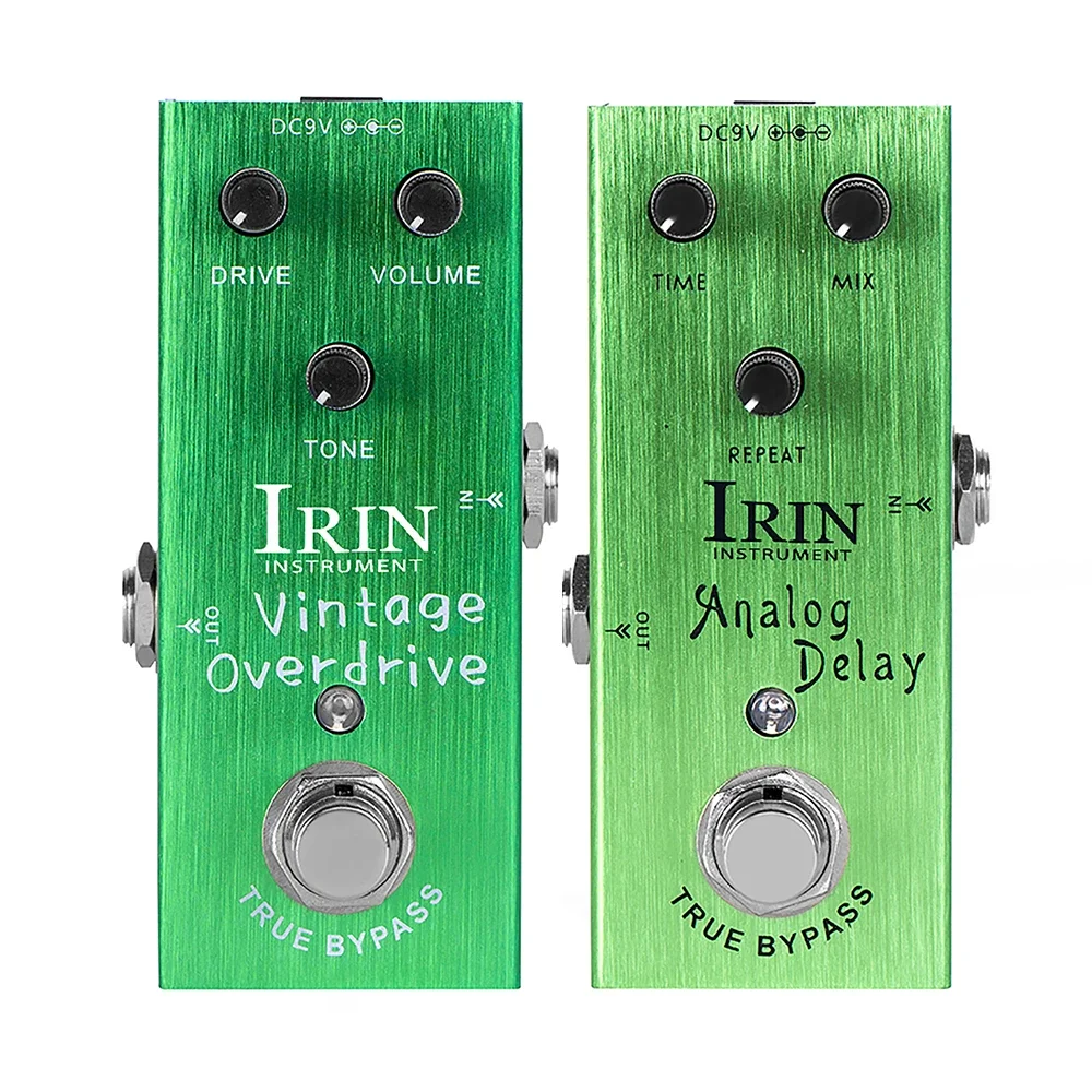 

2Pcs IRIN Guitar Effect Pedal Vintage Overdrive Pedal Analog Delay Pedal Electric Guitar Parts & Accessories AN-01 AN-02