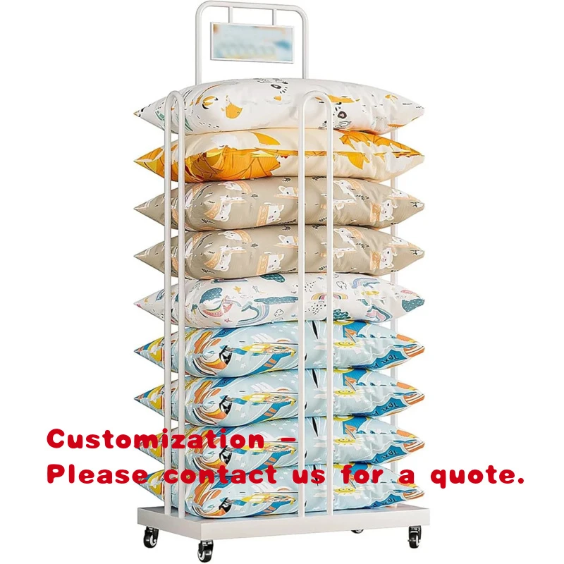 

custom.Customized Modern Metal Pillow Display Rack Retail Store Friendly Storage Display Stand