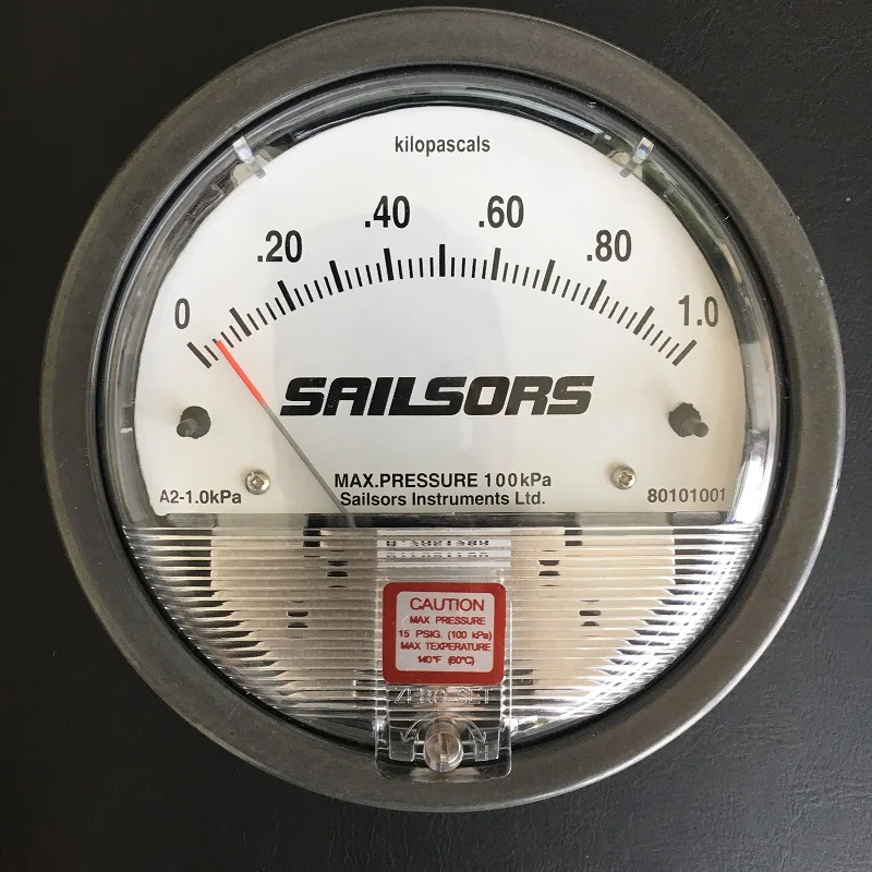 Canadian Celsus Sailors Differential Pressure Gauge Model A2-1000PA Original Supply