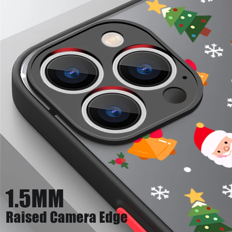 Cartoon Christmas Phone Case For iPhone 18 ProMax 17e 17 16 15 Pro Max 14 13 Pro For Magsafe Wireless Charge Magnetic Hard Cover view 3