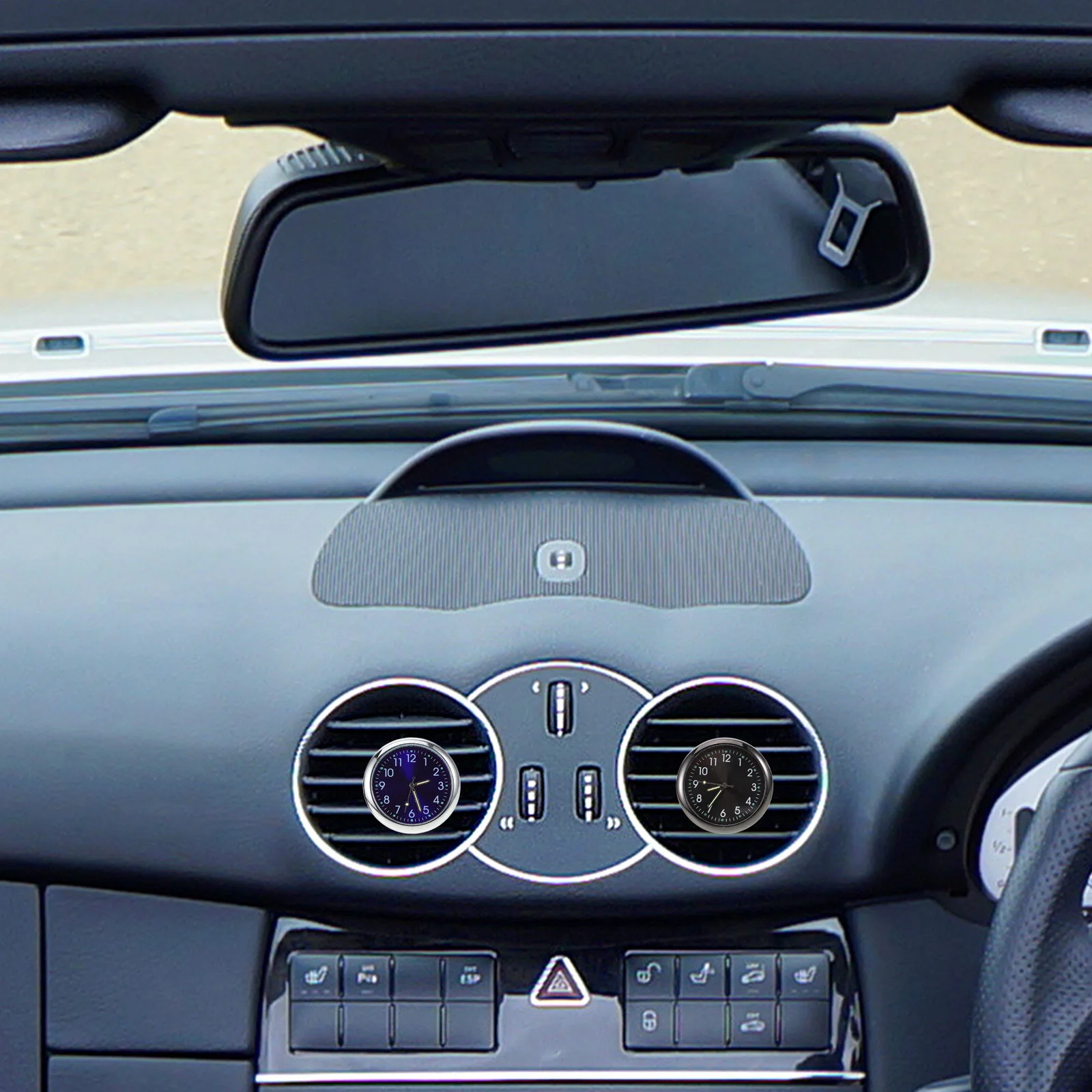 

2 шт., вентиляционные часы, автомобильный вентиляционный зажим, приборная панель, ночник, внутренние часы, украшение, циферблат, индикатор с магнитным основанием