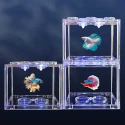 Aquarium Fish Tank Lamp Control Color Circular Aquarium LED Light Mini Home Decoration Accessories