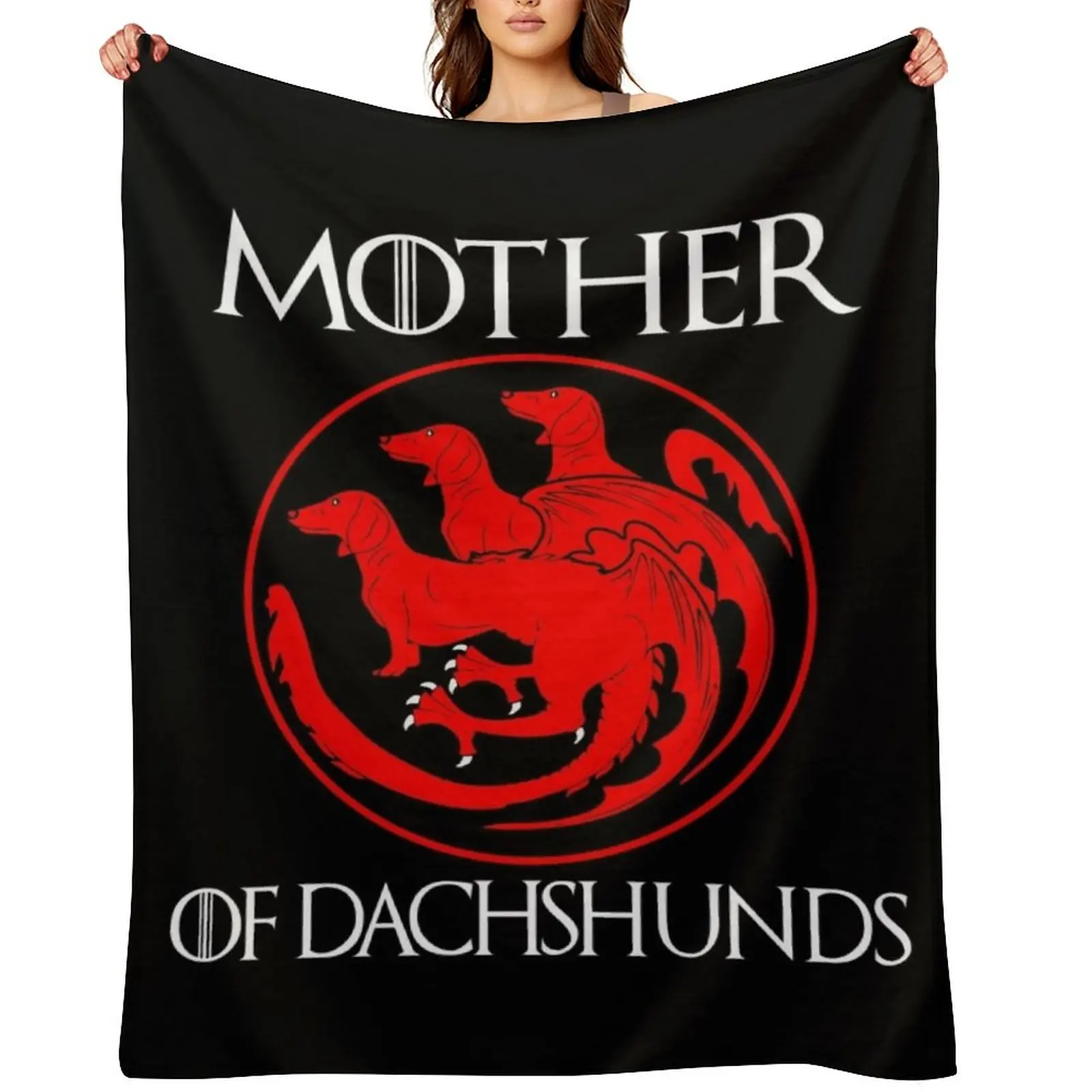 

Mother of Dachshunds - Christmas 2020 Throw Blanket sofa bed Hairy Travel Polar Blankets