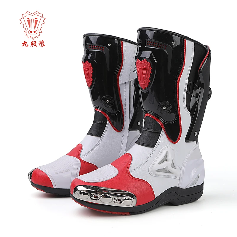 

Motorcycle Boots Men Women Riding Mid-Calf Ankle Protective Shoes Moto Motorbike Equipment Racing Long Boot Motorcycle Boots