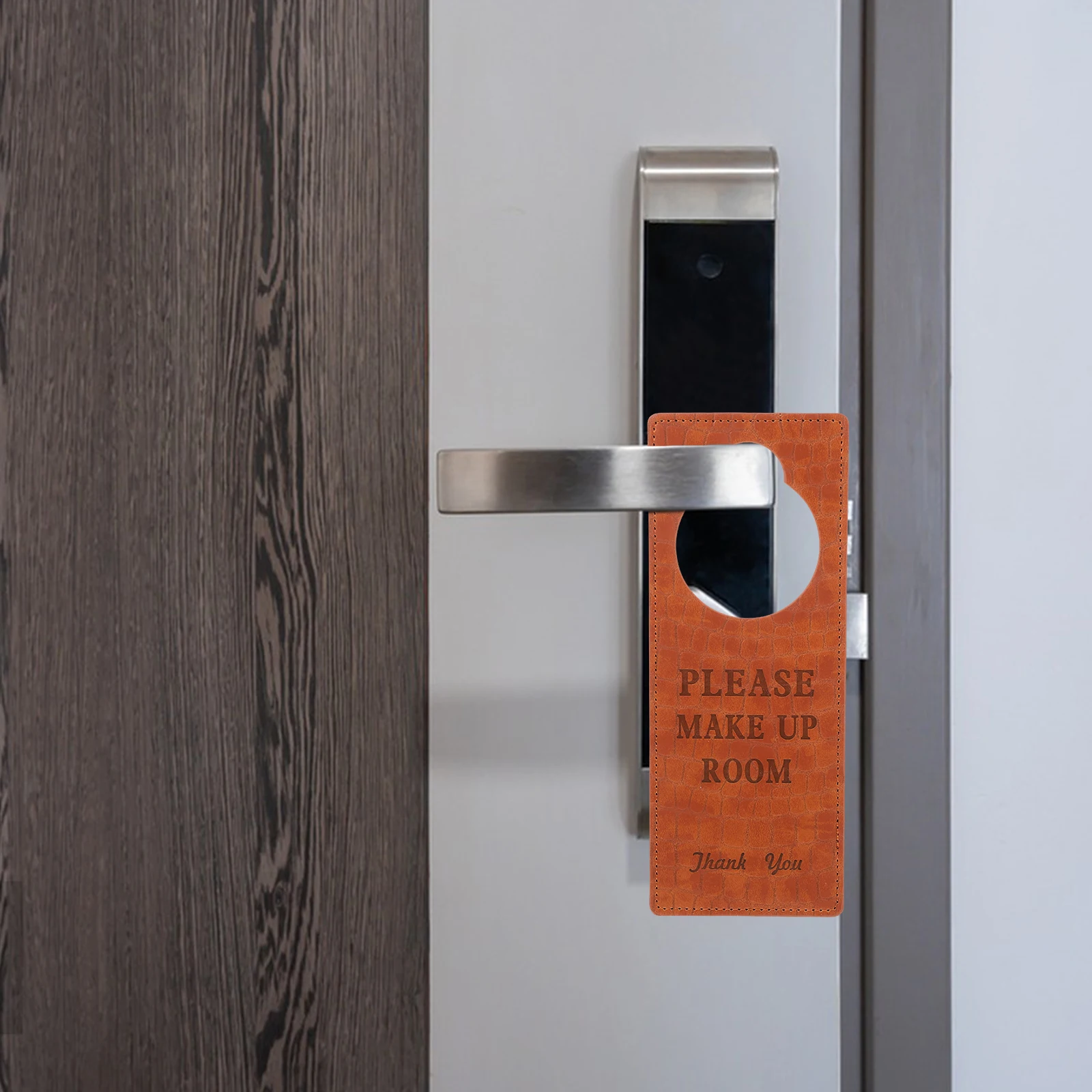 

2pcs Hotel Door Sign Double Sided Do Not Disturb Privacy Sign Door Knob Hanger For Room Bathroom Office Remind Function Easy To