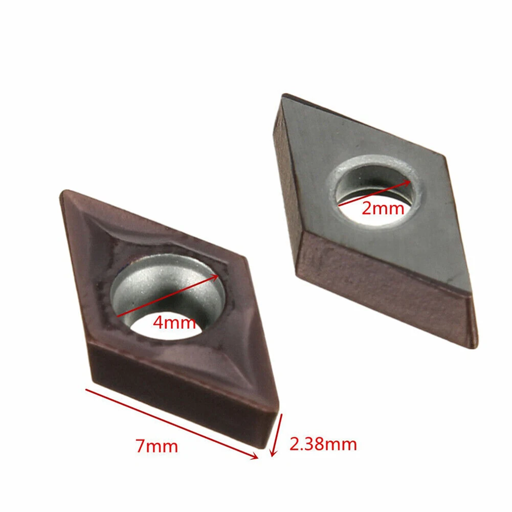 10 قطعة/الوحدة DCMT0702 EM YBC205 تحول أداة كربيد إدراج و 1 قطعة وجع ل مخرطة تحول بار أجزاء آلة التصنيع باستخدام الحاسب الآلي #2