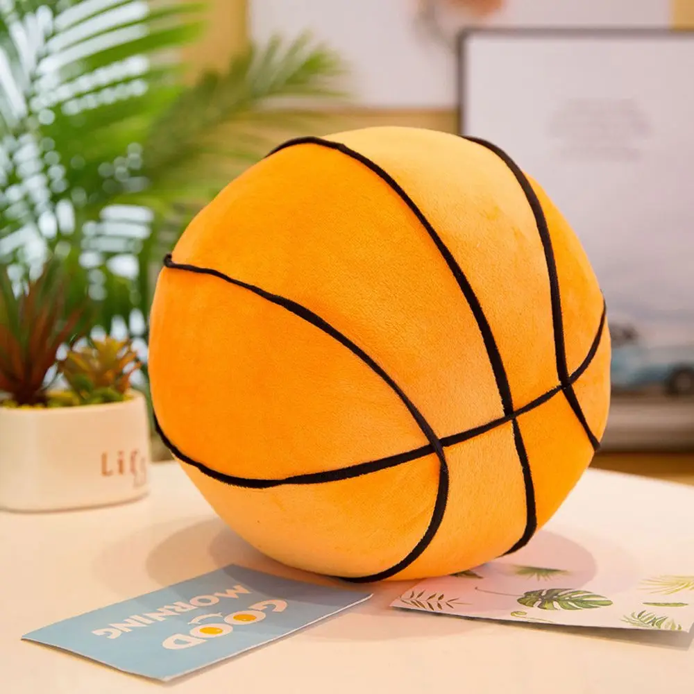 Living Room Birthday Gift Room Decoration Sofa Cushion Basketball Plush Toys Simulation Ball Plush Pillow Football Stuffed Toys