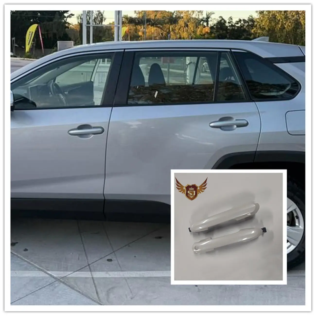 High Quality Exterior Door Handle for Toyota RAV4 2017-2021 Pearl White Smooth Front Or Rear Left Right OEM 71400-T0810