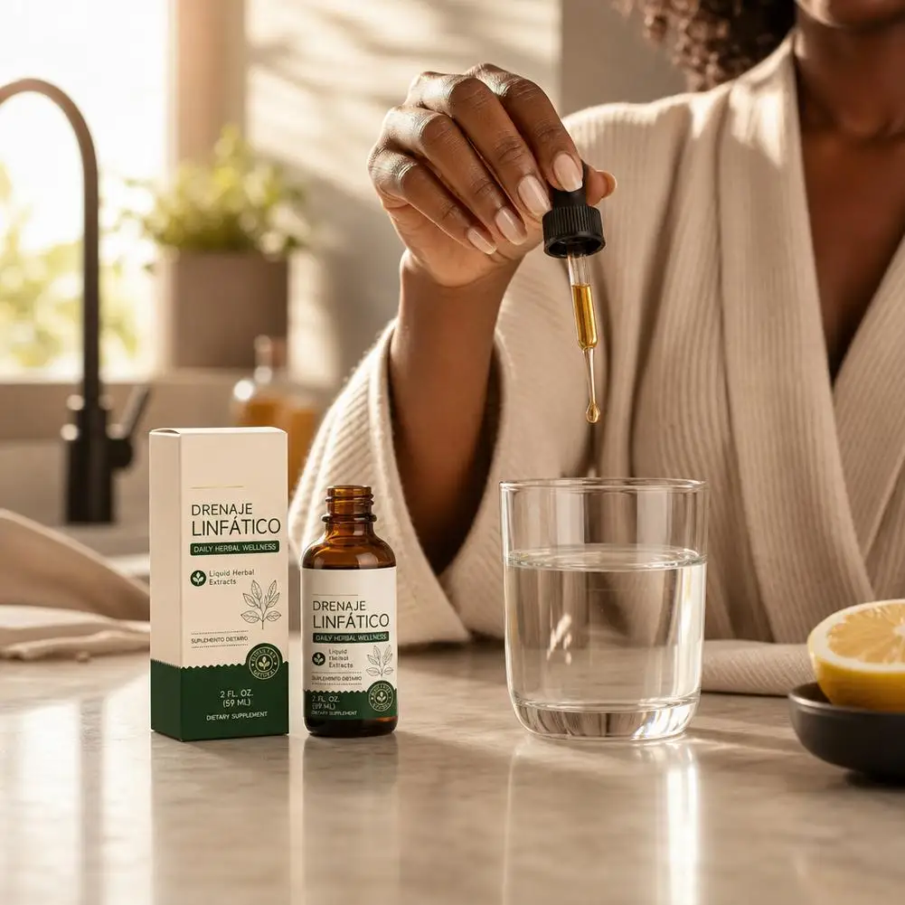 Drenaje Linfático Daily Herbal Wellness Liquid Natural Herbal Extracts Reduce Puffiness Body Detoxification Fast Absorption