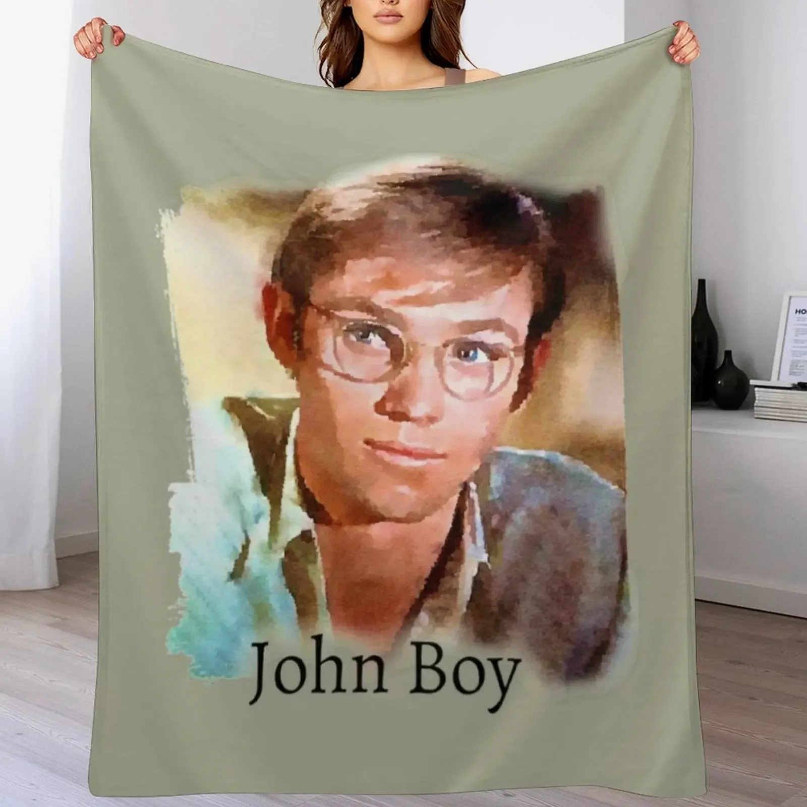 John Boy Walton Throw Blanket Furry Thins Beautifuls Winter beds Blankets