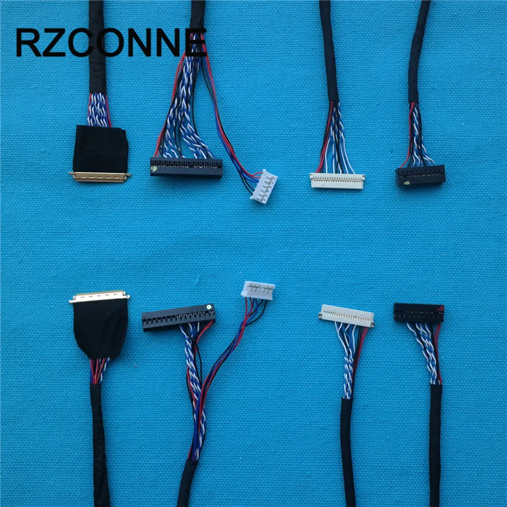 Universal LVDS Cable 40pin 30pin 20pin for LED LCD Display Panel Controller Support 14 inch-55 inch Screen 10pcs/set