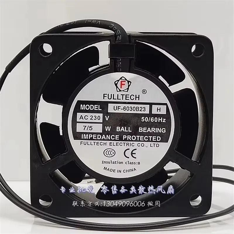 新しい-uf-6030b23-60-60-30mm-110v-230v-6cm-7-5w-計器電源装置冷却ファン