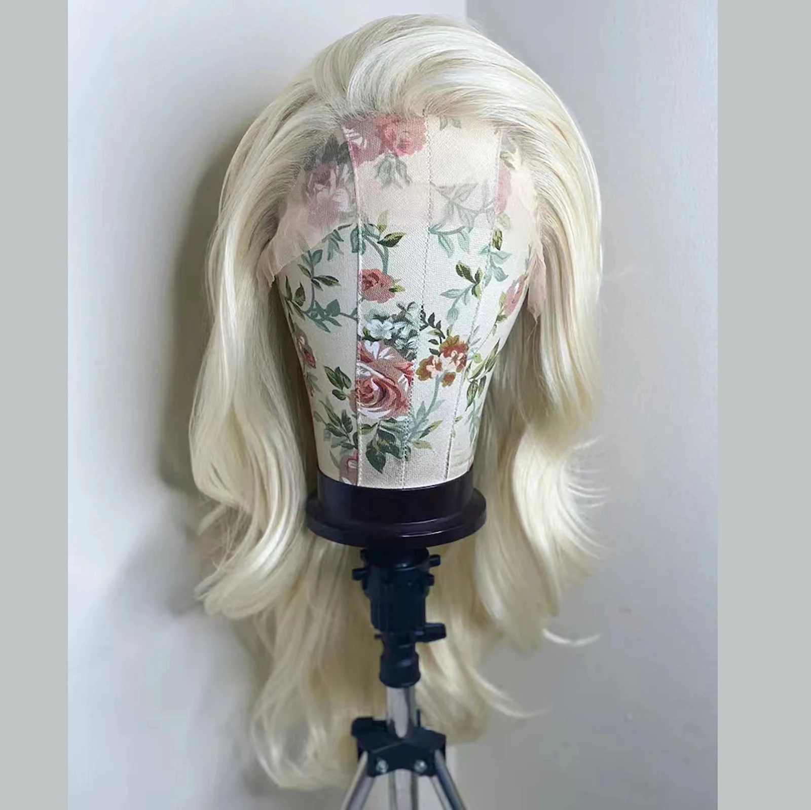 Blonde Wig Long Natural Wavy Synthetic Lace Front Wig Glueless Wigs Ready to Wear White Wig Long Blonde Lace Wigs for Women