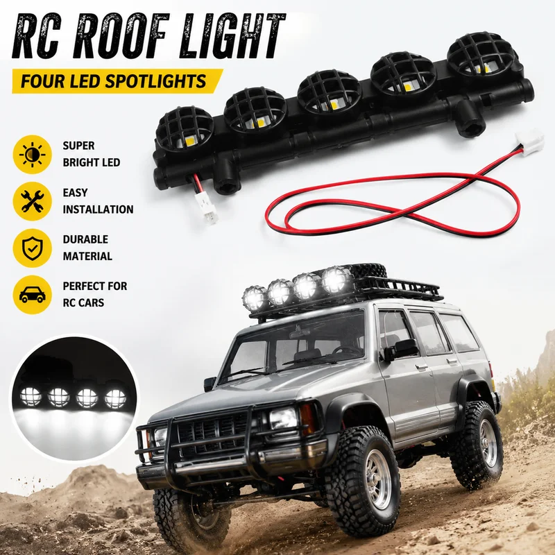 RC Car Original Roof Lamp LED Light Bar Replacement Parts For MN99S MN78 1/12 Scale Crawler Model Car Spare Accessories