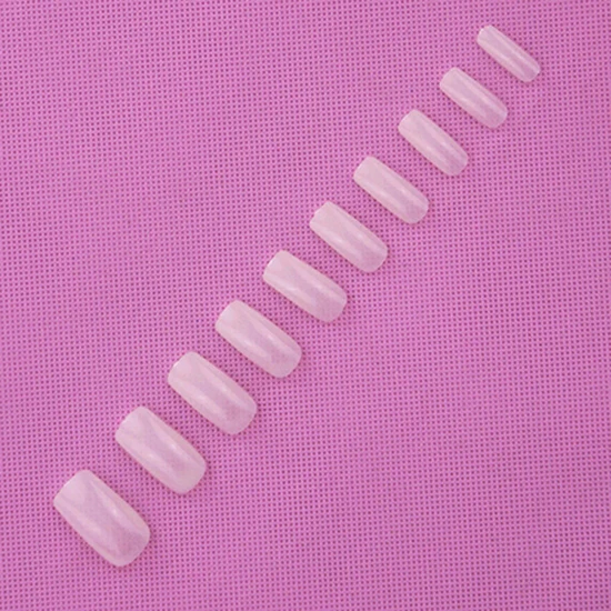 500ชิ้น/กล่องเคล็ดลับเล็บครึ่งปลอมเล็บปลอมฝรั่งเศสเล็บอะคริลิคประดิษฐ์เจล UV เล็บชุด DIY Clear/ธรรมชาติ/สีขาว