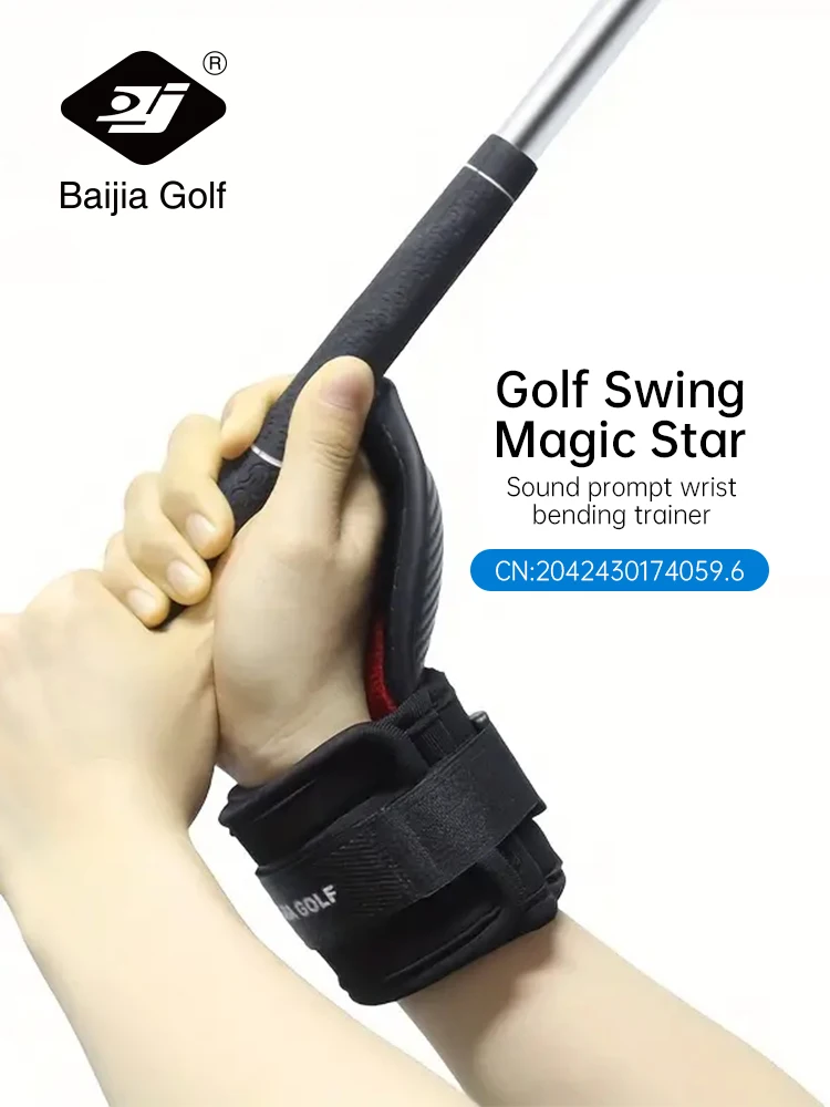 BaiJia Golf Chipping Wrist Angle Corrector Golf Swing Training Aid Hold Wrist Brace Band Trainer Corrector for All Golfers