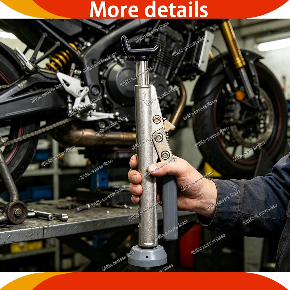 NEW Stainless Steel Portable Motorcycle Lift Kit Chain Ratchet Lifting Structure Quick Lifting Lowering Clean Car Adjust Car CNC