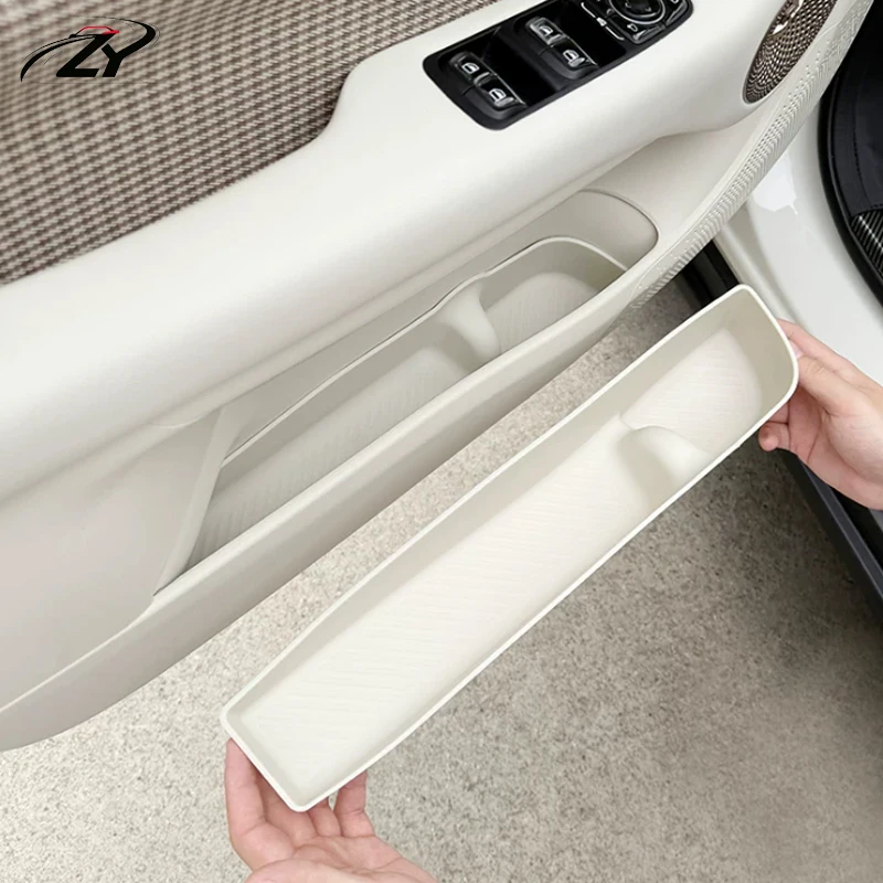 For GMW ORA 5 2026 2027 Car Front Rear Door Under Door Storage Box TPE Detachable Door Groove Storage Organizing Box