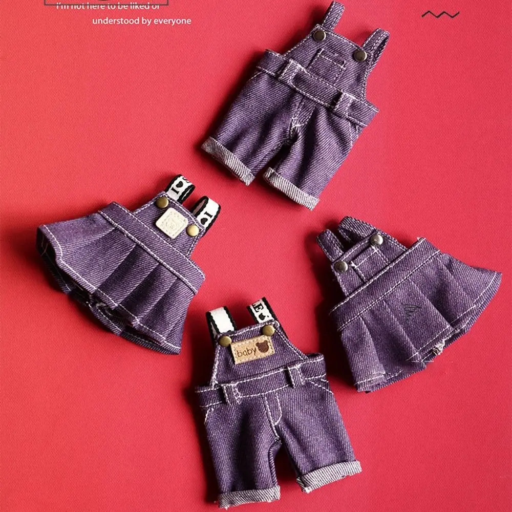 New Jeans Doll Skirt Overalls Handmade Multi-color Bear Doll Overalls DIY Accessories For 15cm Cotton Doll Accessories