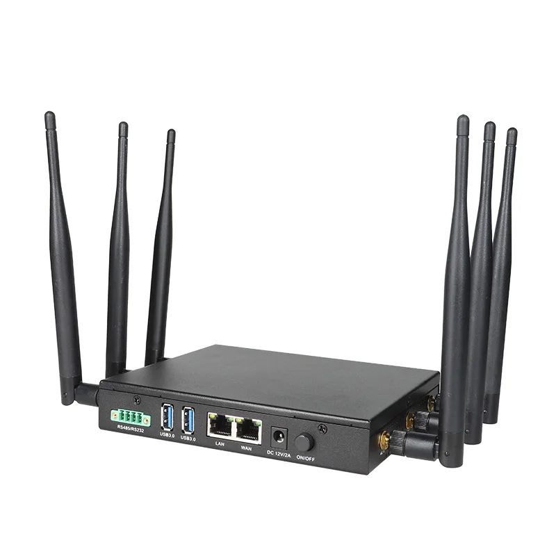 Top Quality 2.5G Ethernet WiFi 6 Router OpenWrt Mesh Support for Industrial Automation