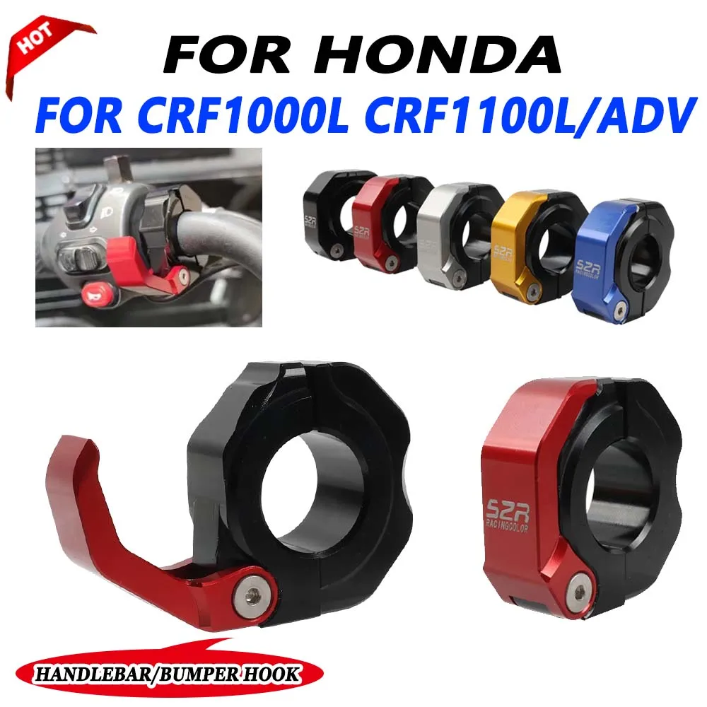

For Honda CRF1000L CRF1100L Africa Twin CRF 1100 L 1000L Adventure Handlebar Helmet Hook Luggage Bag Hook Holder Bumper Hook