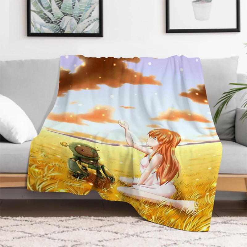 Anime Clannad Fleece Blanket Sofa Winter Fluffy Soft Blankets & Throws Microfiber Bedding Knee Warm Nap Decorative Home Textiles