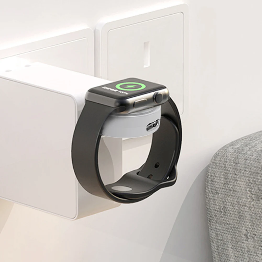 قاعدة شحن لاسلكية التوصيل والتشغيل، قاعدة شحن فعالة لتبديد الحرارة لساعة أبل 1-8 الجيل