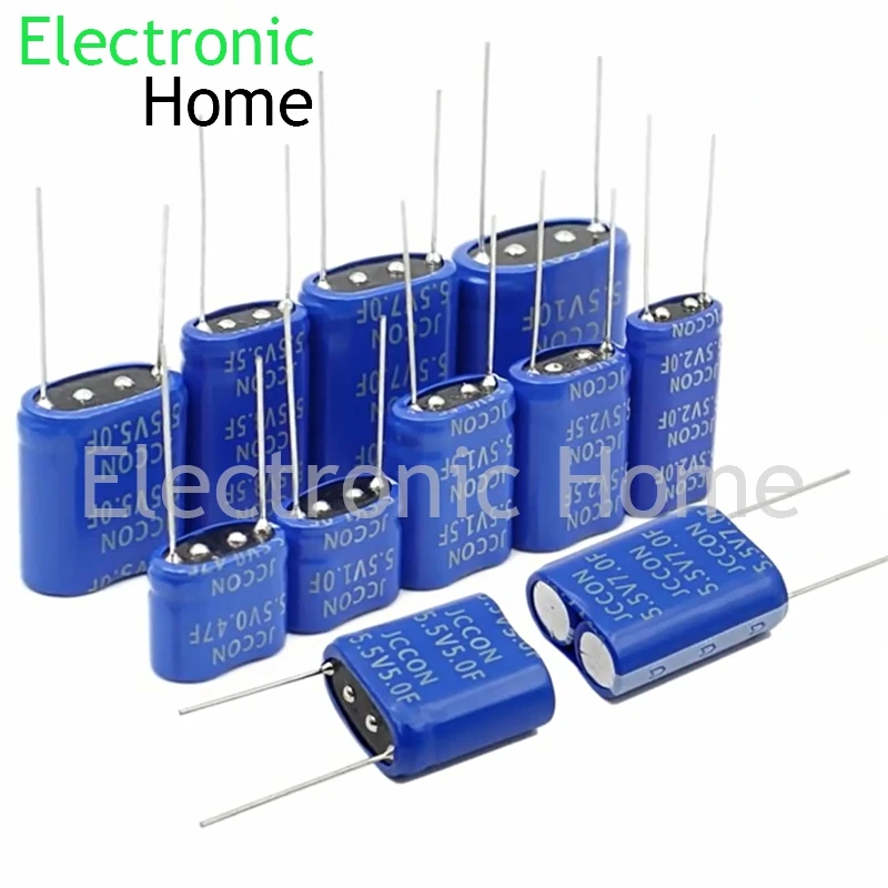 وحدة تركيب مكثف فائق Farad ، V ، 0.47F ، 1.0F ، 1.5F ، 2.0F ، 2.5F ، 5.0F ، 7.0F ، 10F ، 5.5V1.5F ، 5.5V5.0F ، 5.5V10F ، 5 #1