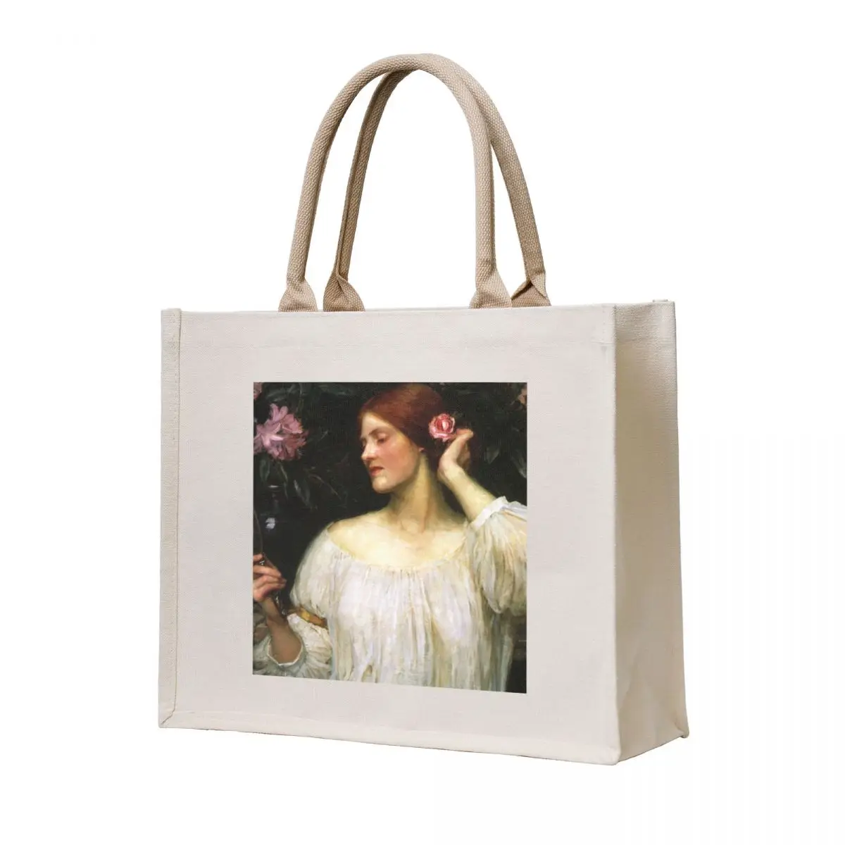 

Vanity - John William Waterhouse Tote Bag custom tote bag Canvas shoulder bag Lady