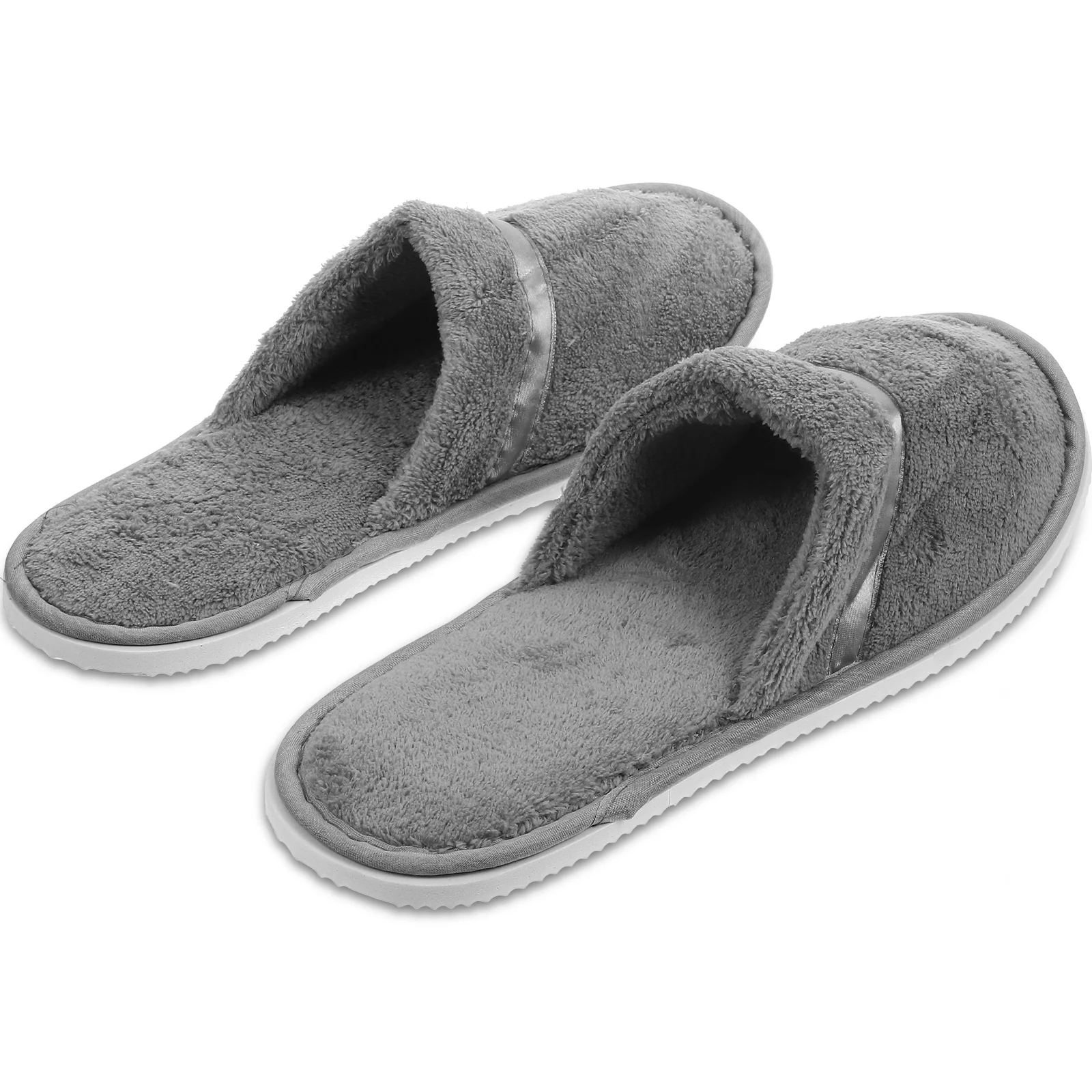 2 Pairs Hotel Slippers Sandals for Women off Home Thick Coral Fleece Portable Non-slip Wedding