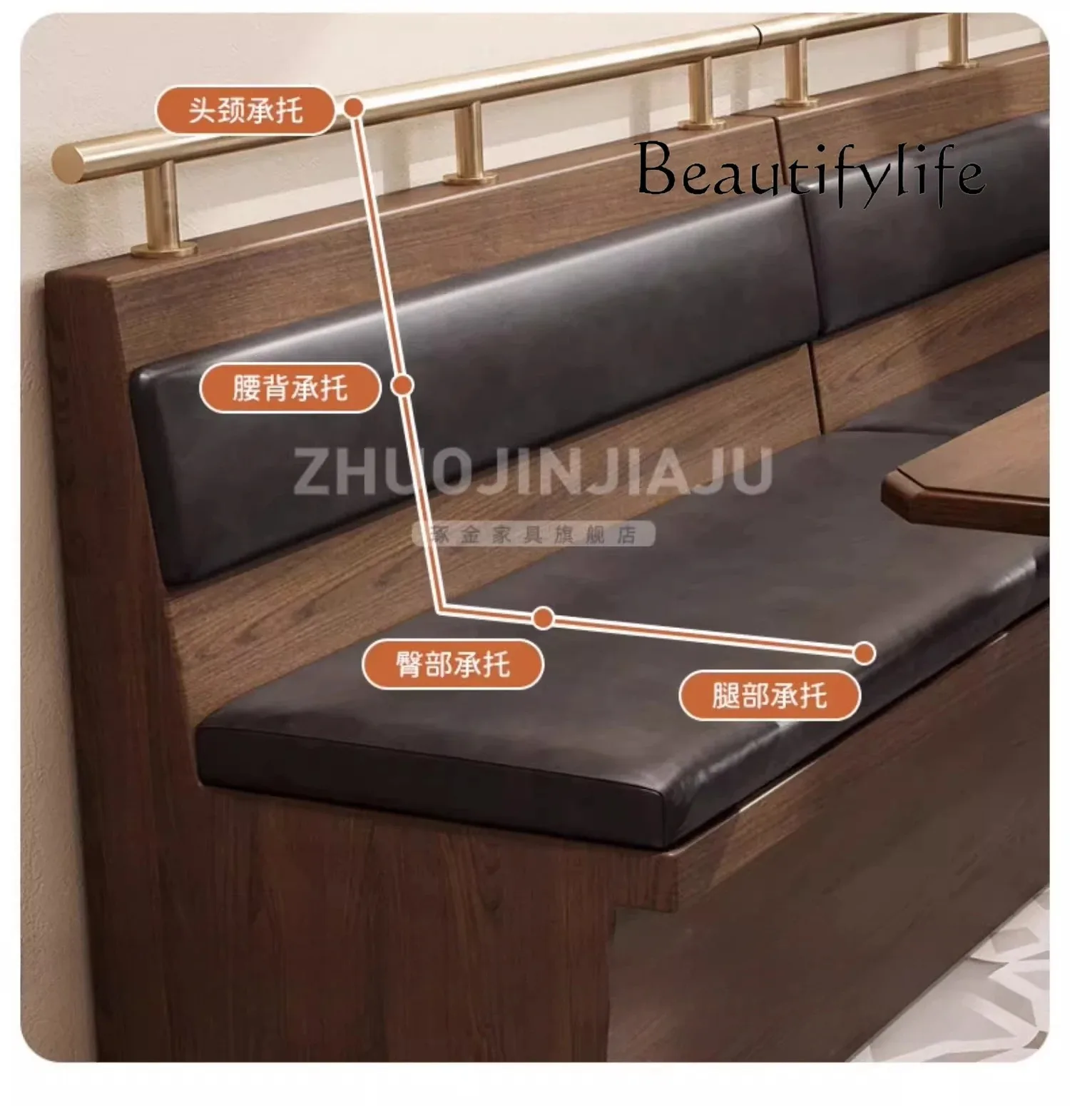 N40 card seat solid wood table and chair combination catering custom American retro coffee shop commercial dining table chair