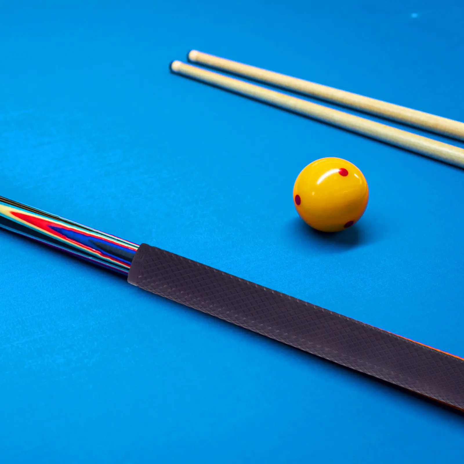 Purple Ergonomic Pool Cue Handle Grip Sleeve - Non-Slip Silicone Tubing Wrap for American Billiard Snooker Cues Sweat-Resistant