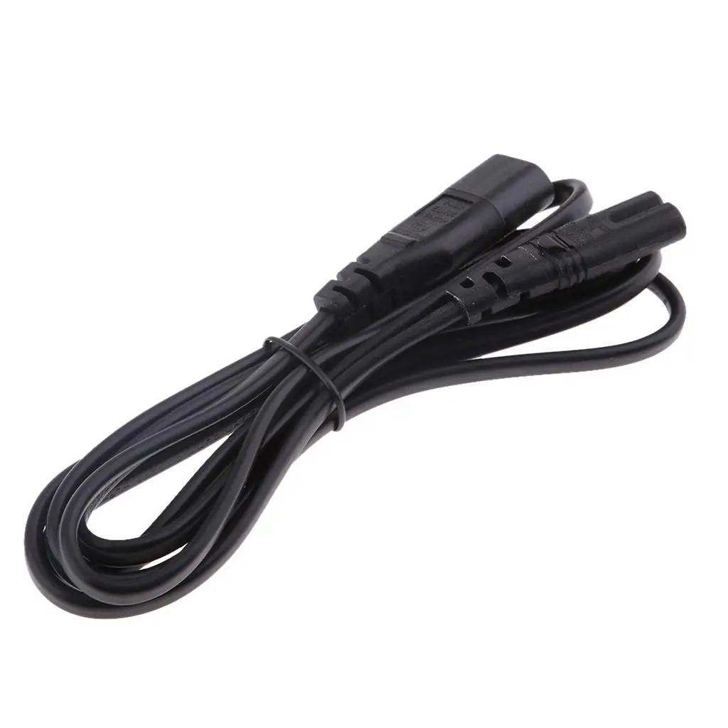 Powerline Adapter Cable IEC 320 C8 to C7 Extension Cord 220v for Home Office Electronics