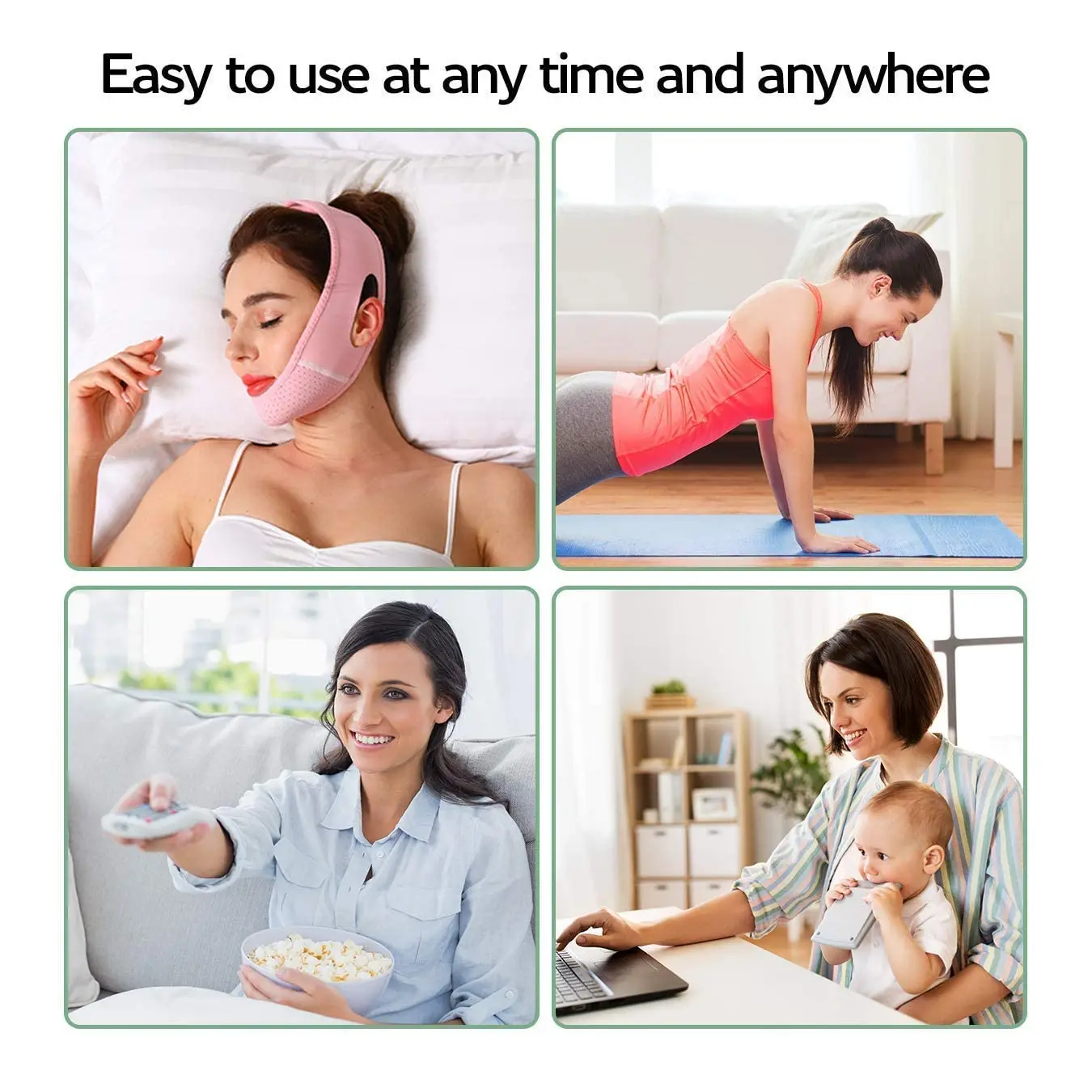 재사용 가능한 V라인 마스크 얼굴 슬리밍 스트랩 이중턱 감소 턱 리프팅 마스크 얼굴 리프팅 벨트 V자형 슬리밍 페이스 마스크