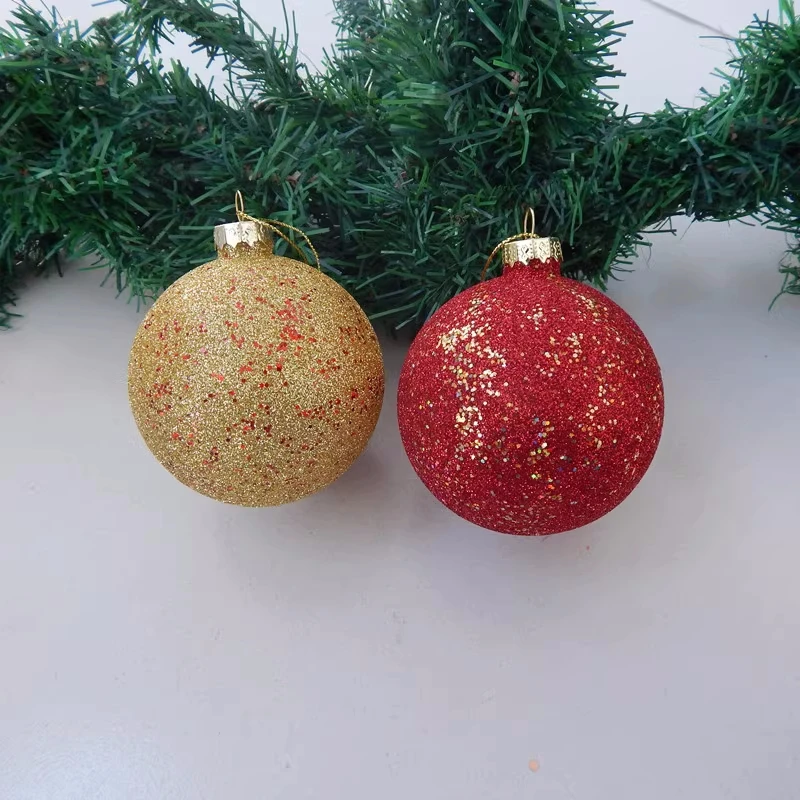 Free Shipping 8pcs/pack Diameter=8cm Transparent Different Design Glass Pendant Home Decoration Christmas Tree Hanging Globe