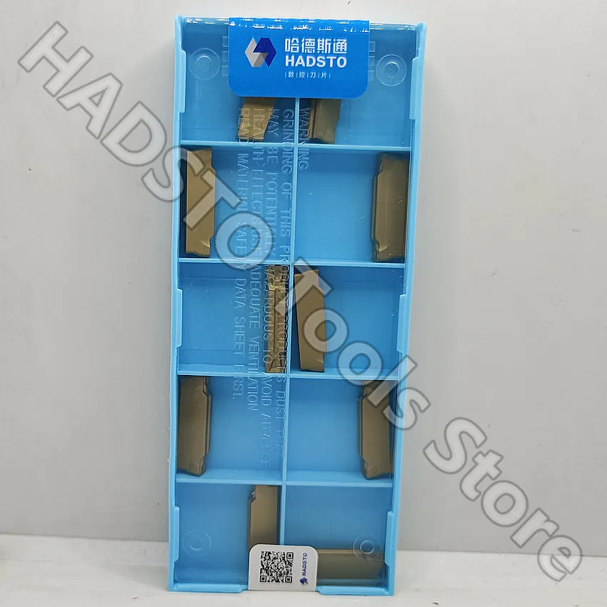 10pcs MGMN500-T HS8133 MGMN500-T MGMN500 5.0mm HADSTO CNC carbide inserts Cut-off inserts Slotted insert For Steel