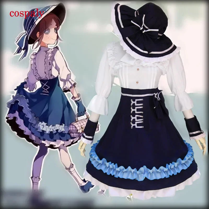 A Zhomecos Identity V Cosplay Costume Gardener Emma Woods Costume Cosplay Sweetie Lolita Dress Party Daily Dress Costume Full Se