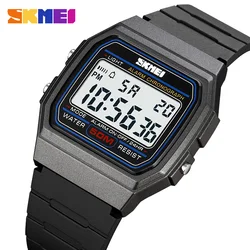 SKMEI Military Chrono Date Week Wristwatch Top Brand Back Digital Sport Watches Mens 5Bar Waterproof Alarm Clock reloj hombre