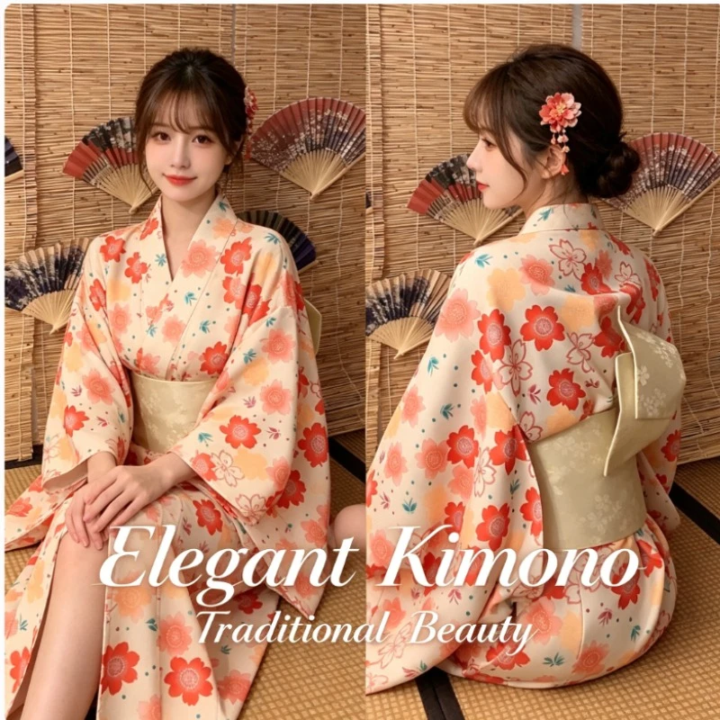 

Kimono Women's Dress Traditional Improved Chinese Style Retro Four Seasons Fresh Literary Retro Yukata Dress