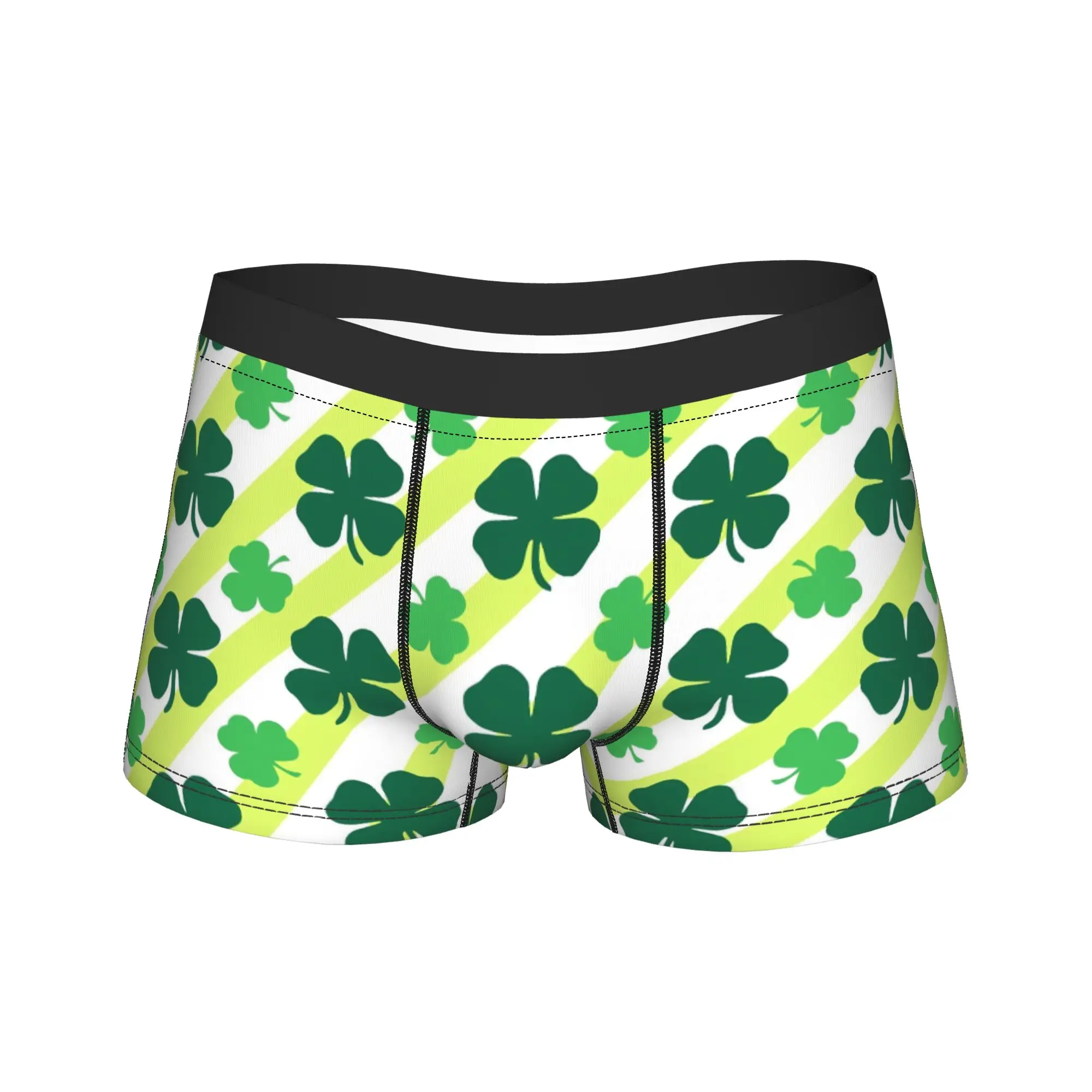 

Humor Boxer St Patrick's Day Irish Shamrock Clover Shorts Panties Briefs Men's Underwear Breathable Underpants for Male S-XXL