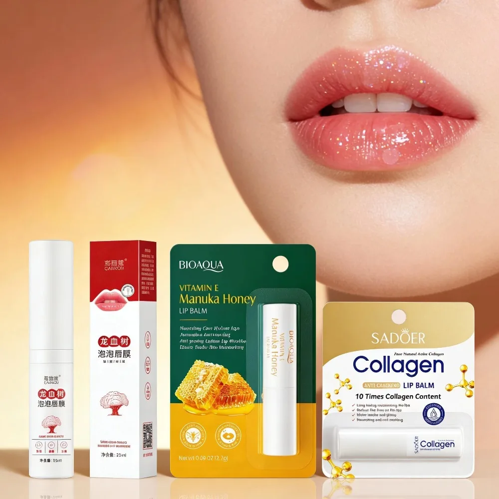 Moisturizing Lip Balm for Dry Chapped Lips Hydrating Nourishing Lip Care with Vitamin E Long Lasting Moisture Lip Care for Daily