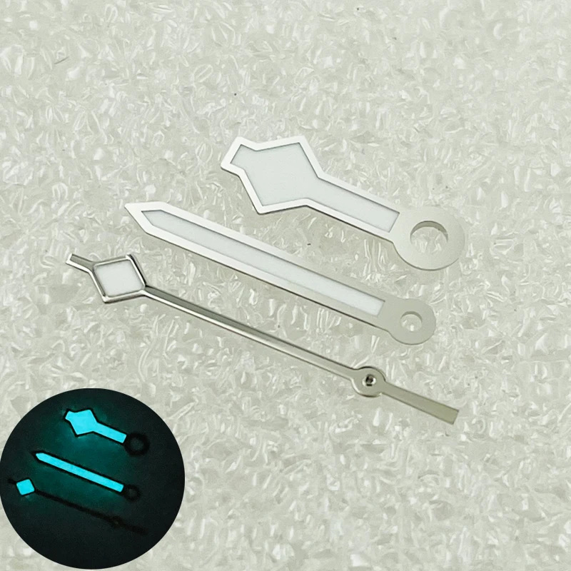 NH35 Snowflakes Watch Hands Blue Luminous pointer Fits NH36 NH35 4R35 4R36 7S Movement SKX007 SKX009 SRPD Watch Hand Kit