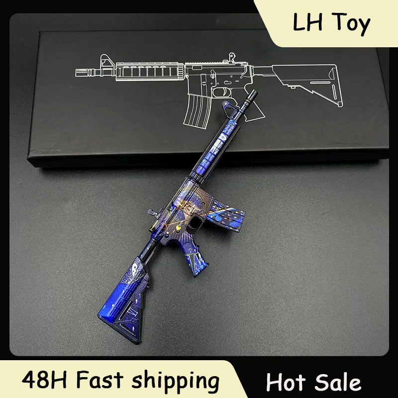 18cm GO'S Game Peripheral M4A4 | Royal Paladin Ornament All Metal Gun Model Accessory Gun Skin Collections Cannot Launch
