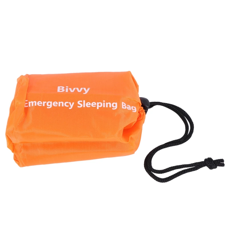 2-Pack Emergency Sleeping Bag Thermal Waterproof Survival Blanket for Outdoor Camping Hiking