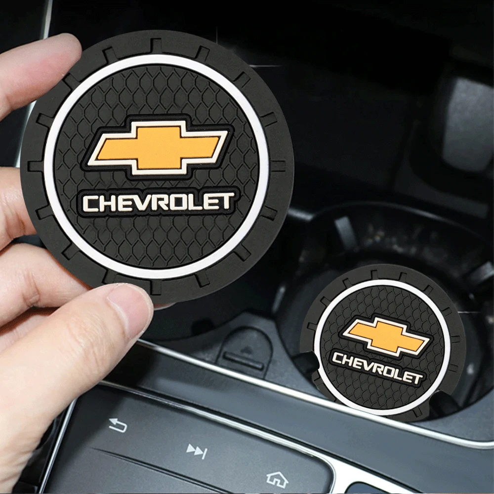 1/2pcs Car Cup Holder Coaster Auto Anti Slip Cup Holder Silicone Pad For Chevrolet Chevy Trax Trax Silverado Corsa Volt Corsa