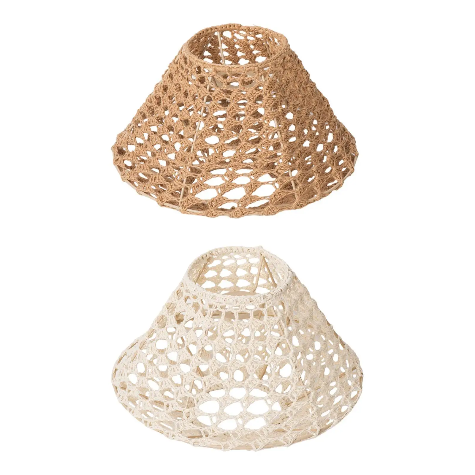 로프 짠 전등 갓 펜던트 라이트 그늘 장식 테이블 램프 전등 갓 램프 커버 테이블 조명 머리맡 램프 주방 카페